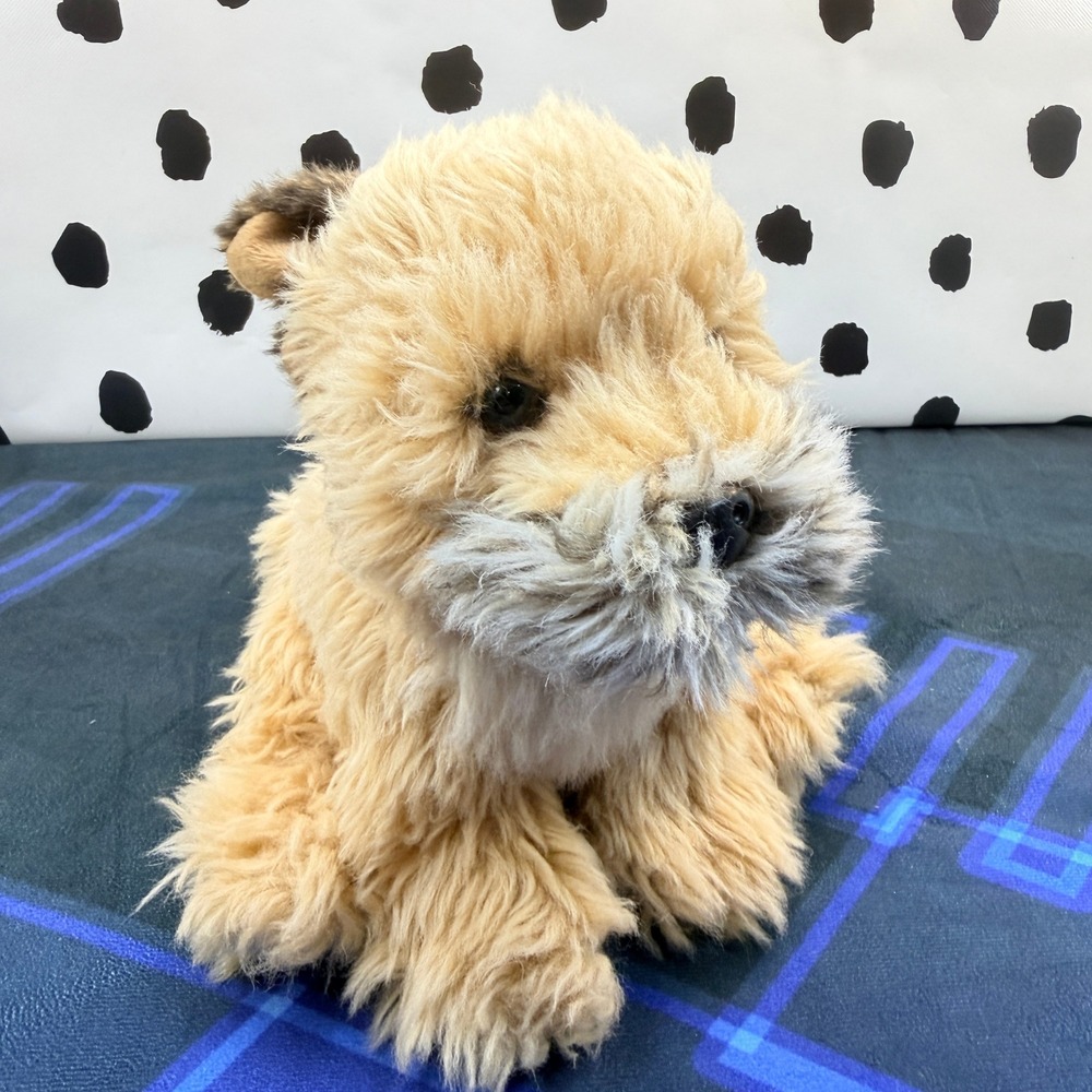 Ganz Webkinz Terrier Dog Cairn Border Tan Brown Scruffy Fur Plush Signature